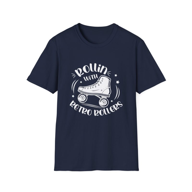 ADULTS Rollin with Retro Rollers (Solid): Unisex Softstyle T-Shirt - Image 10