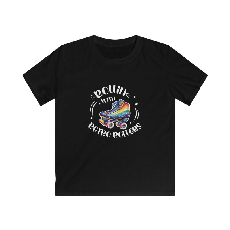 KIDS - Rollin with Retro Rollers (Rainbow) VARIOUS COLOURS Softstyle Tee