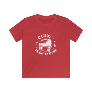 KIDS - Rollin with Retro Rollers (Solid) VARIOUS COLOURS Softstyle Tee - Image 8
