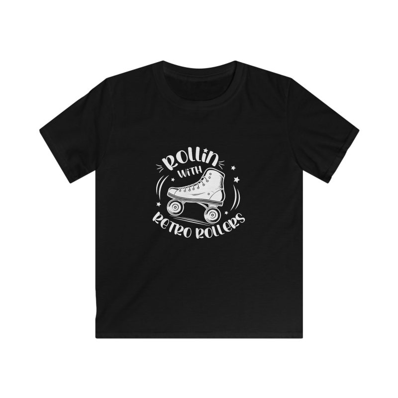 KIDS - Rollin with Retro Rollers (Solid) VARIOUS COLOURS Softstyle Tee