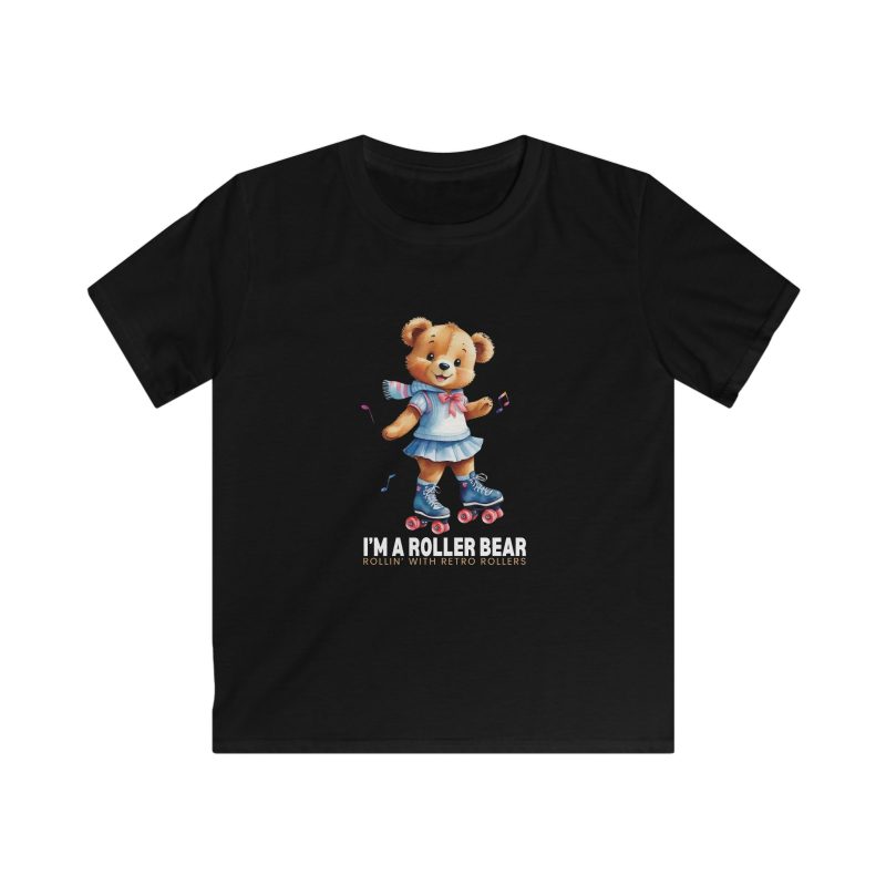KIDS - Retro Roller Bears (Design B) VARIOUS COLOURS Softstyle Tee