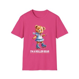 Retro Roller Bears (Design B) ADULTS Unisex Softstyle T-Shirt - Image 13