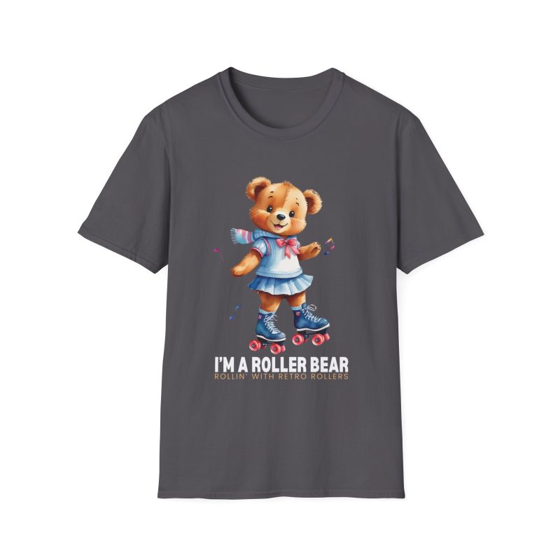 Retro Roller Bears (Design B) ADULTS Unisex Softstyle T-Shirt - Image 18