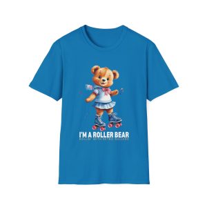 Retro Roller Bears (Design B) ADULTS Unisex Softstyle T-Shirt - Image 9