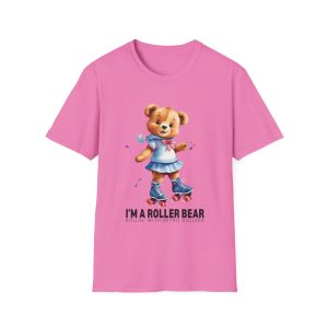 Retro Roller Bears (Design B) ADULTS Unisex Softstyle T-Shirt - Image 12