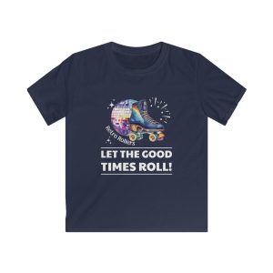 Retro Rollers Let the Good Times Roll: KIDS Softstyle T-Shirt - Image 6