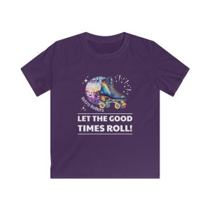 Retro Rollers Let the Good Times Roll: KIDS Softstyle T-Shirt - Image 7