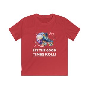 Retro Rollers Let the Good Times Roll: KIDS Softstyle T-Shirt - Image 8