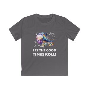Retro Rollers Let the Good Times Roll: KIDS Softstyle T-Shirt - Image 10