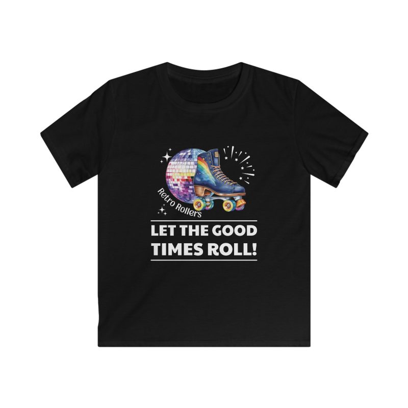 Retro Rollers Let the Good Times Roll: KIDS Softstyle T-Shirt
