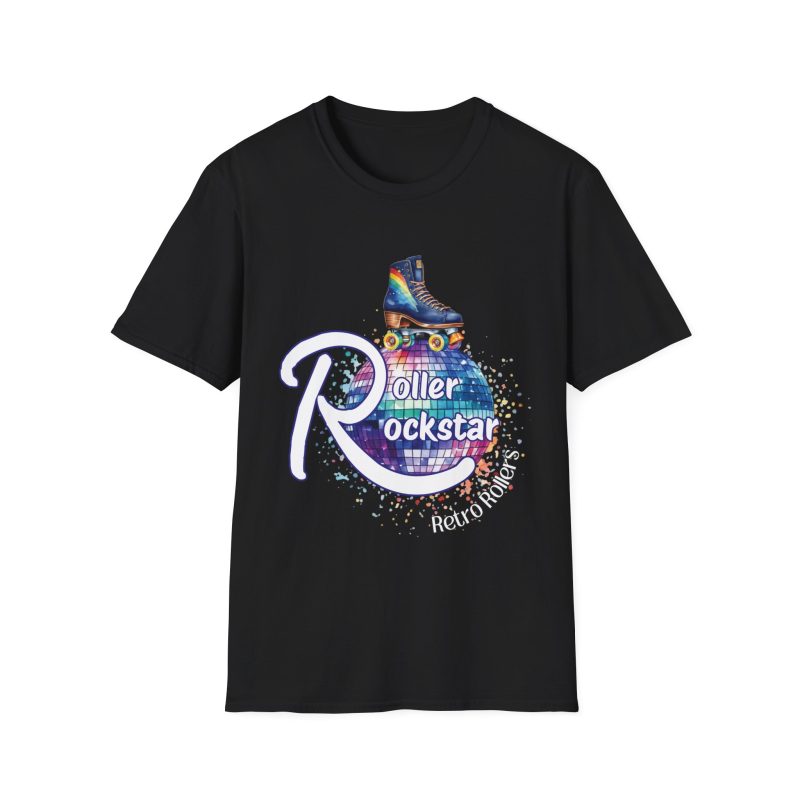 Roller Rockstar Retro Rollers - ADULTS Unisex Softstyle T-Shirt