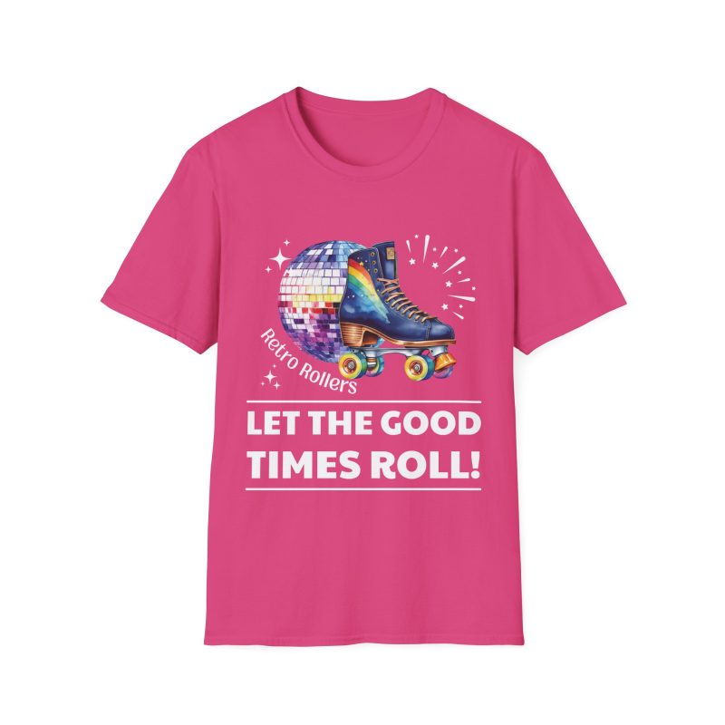 Retro Rollers: Let The Good Times Roll ADULTS Unisex Softstyle T-Shirt - Image 13
