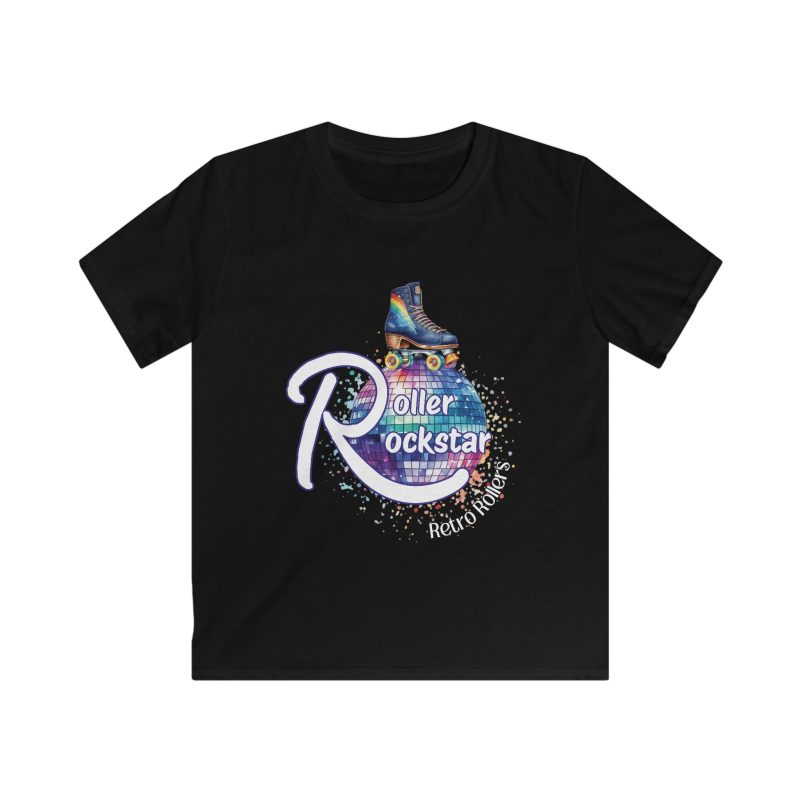 Roller Rockstar Retro Rollers KIDS Softstyle T-Shirt