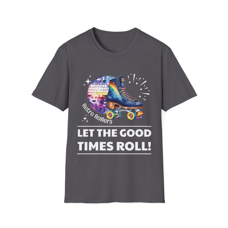 Retro Rollers: Let The Good Times Roll ADULTS Unisex Softstyle T-Shirt - Image 18