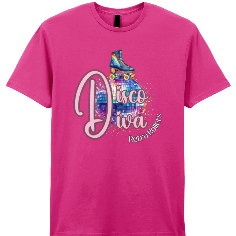 ADULTS: Disco Diva Gildan SoftStyle® Ringspun T-Shirt