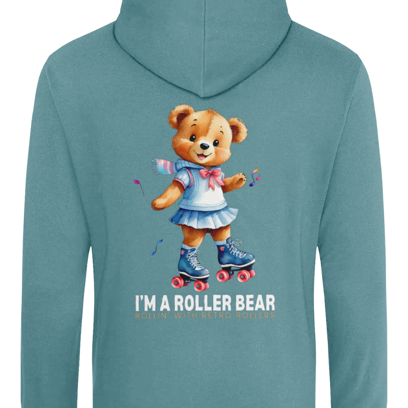 ADULTS: The Roller Bears (DESIGN B) AWDis College Hoodie