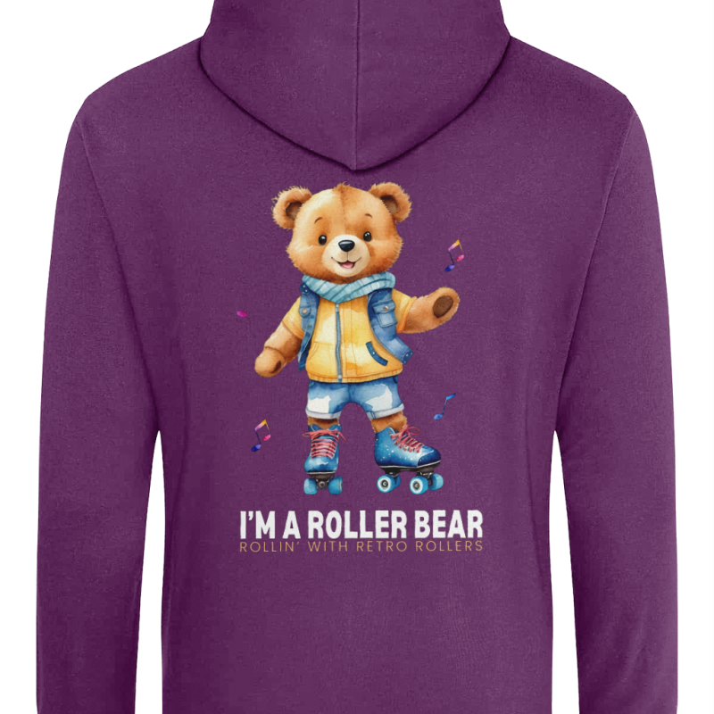 ADULTS: The Roller Bears (DESIGN A) AWDis College Hoodie