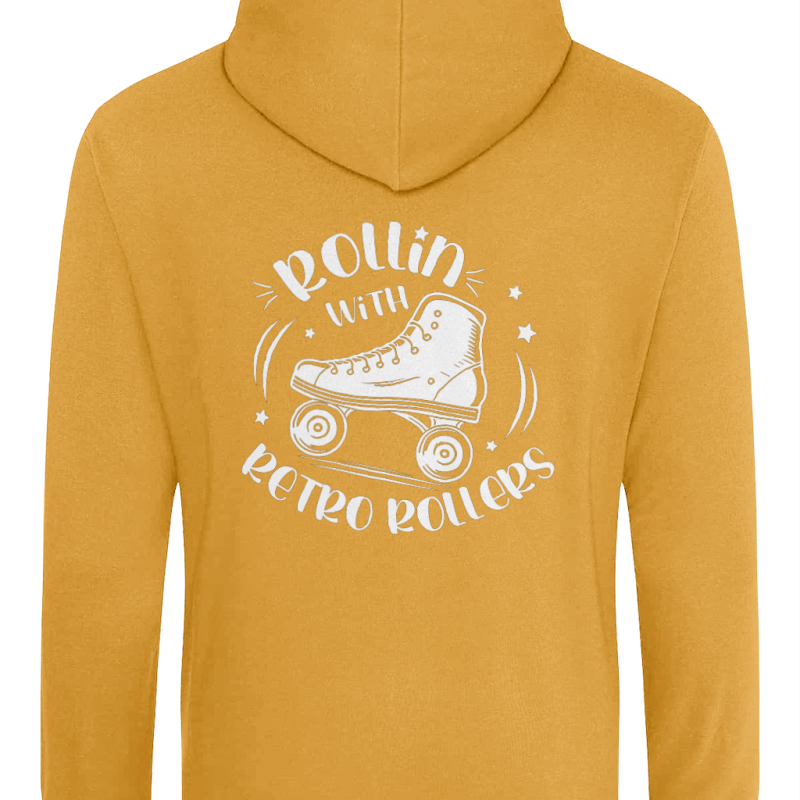 ADULTS: Rollin' With Retro Rollers (Plain) AWDis College Hoodie