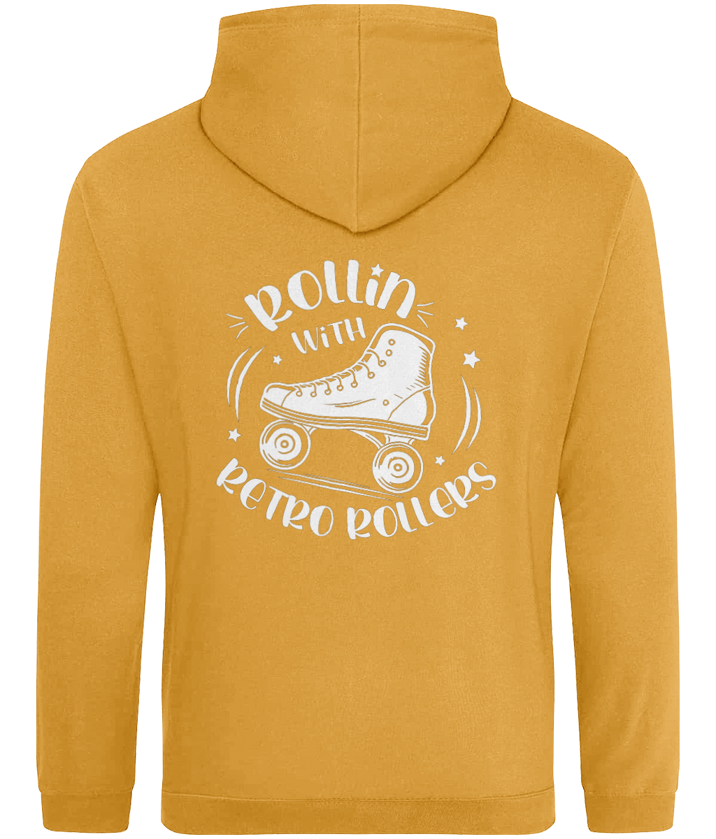 ADULTS: Rollin' With Retro Rollers (Plain) AWDis College Hoodie