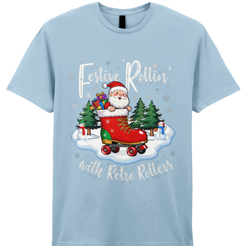 ADULTS: Festive Rollin' Xmas Boot Gildan SoftStyle® Ringspun T-Shirt