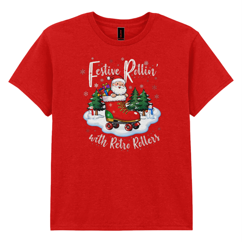 KIDS: Festive Rollin Xmas Boot Gildan Kids SoftStyle® Ringspun