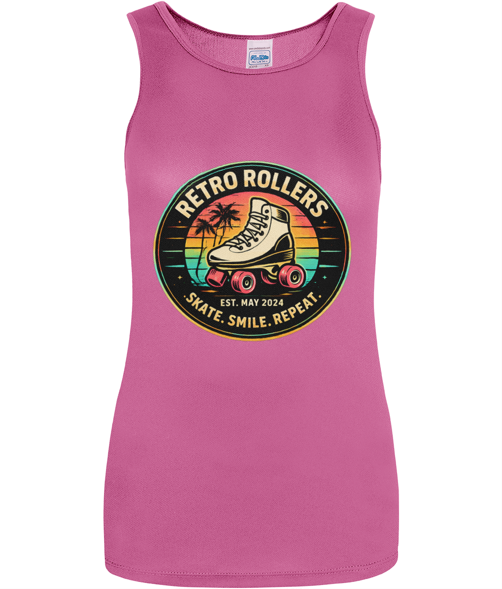 WOMENS Vest: SKATE SMILE REPEAT - AWDis Just Cool Women's Cool Vest