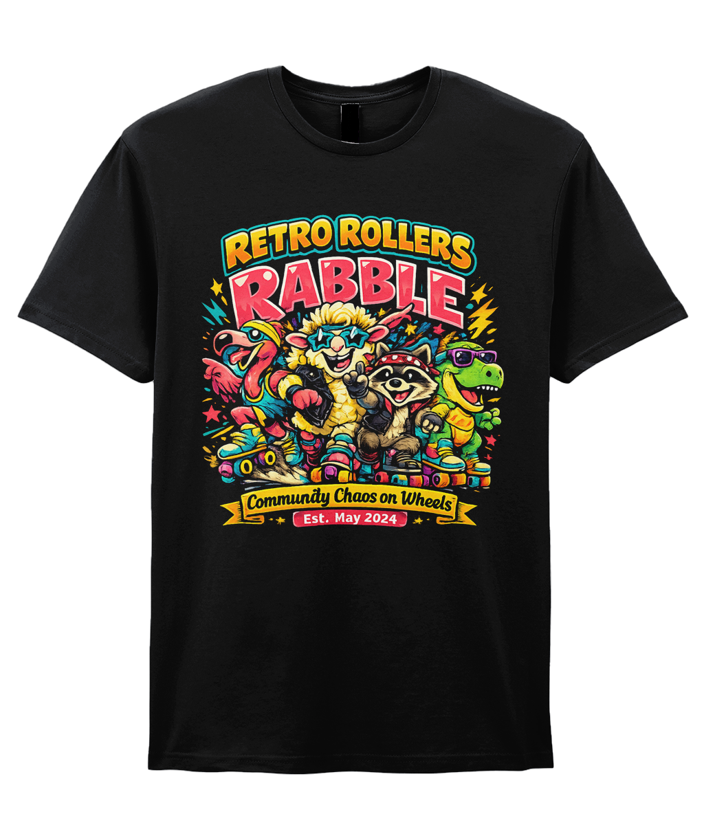 ADULTS: RABBLE Community Chaos - Gildan SoftStyle® Ringspun T-Shirt RABBLE Community Chaos