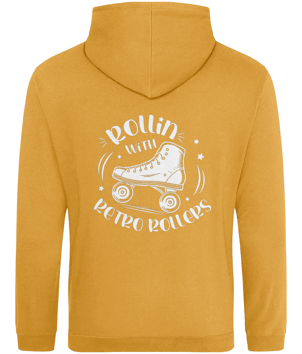ADULTS: Rollin' With Retro Rollers (Plain) - AWDis College Hoodie