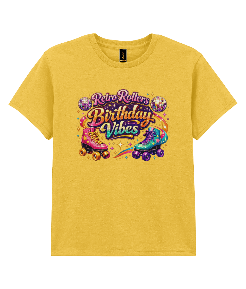 KIDS: Sparkle Birthday Vibes - Gildan Kids SoftStyle Ringspun T-Shirt