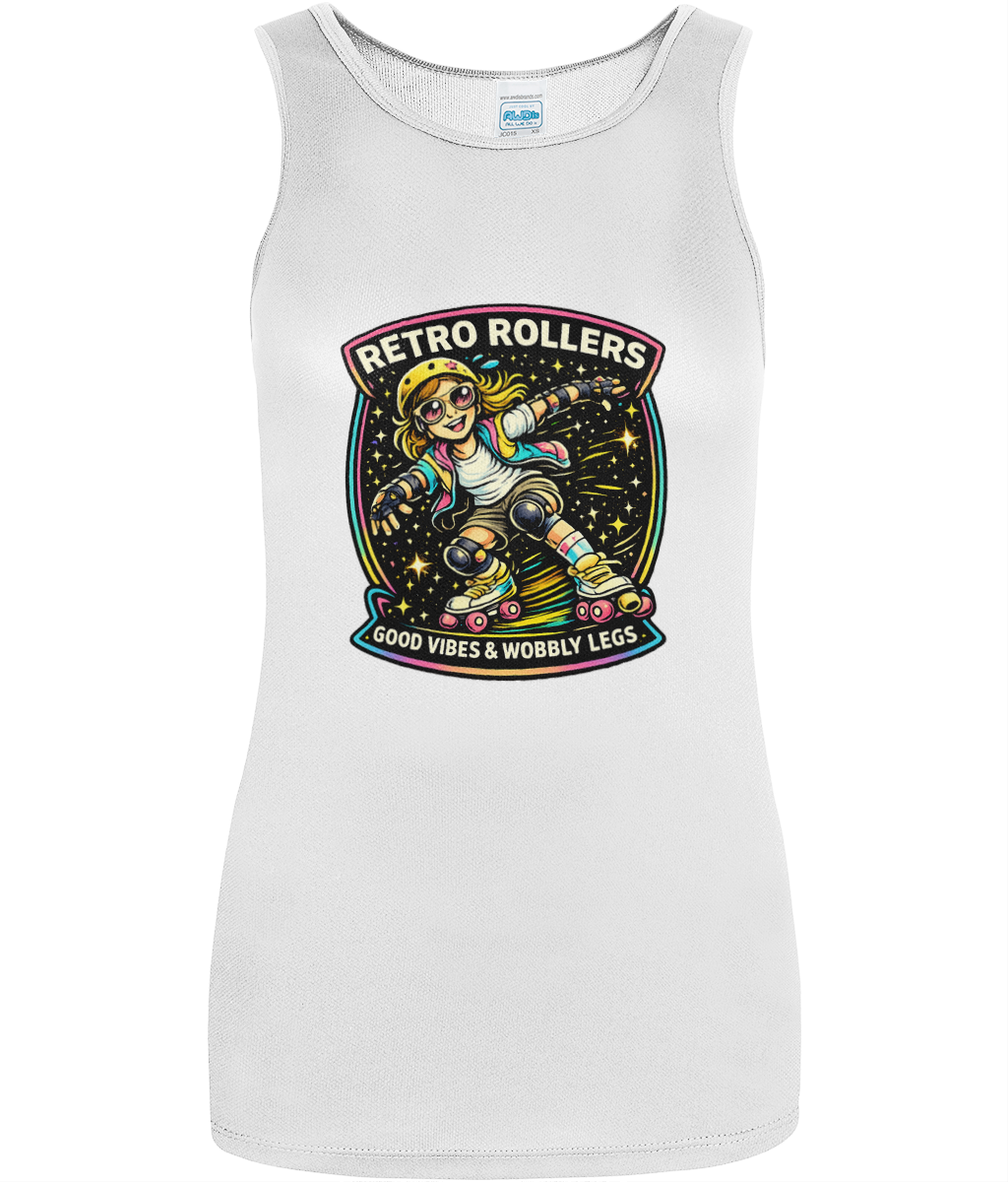 WOMENS: Good Vibes & Wobbly Legs - AWDis Just Cool Women's Cool Vest