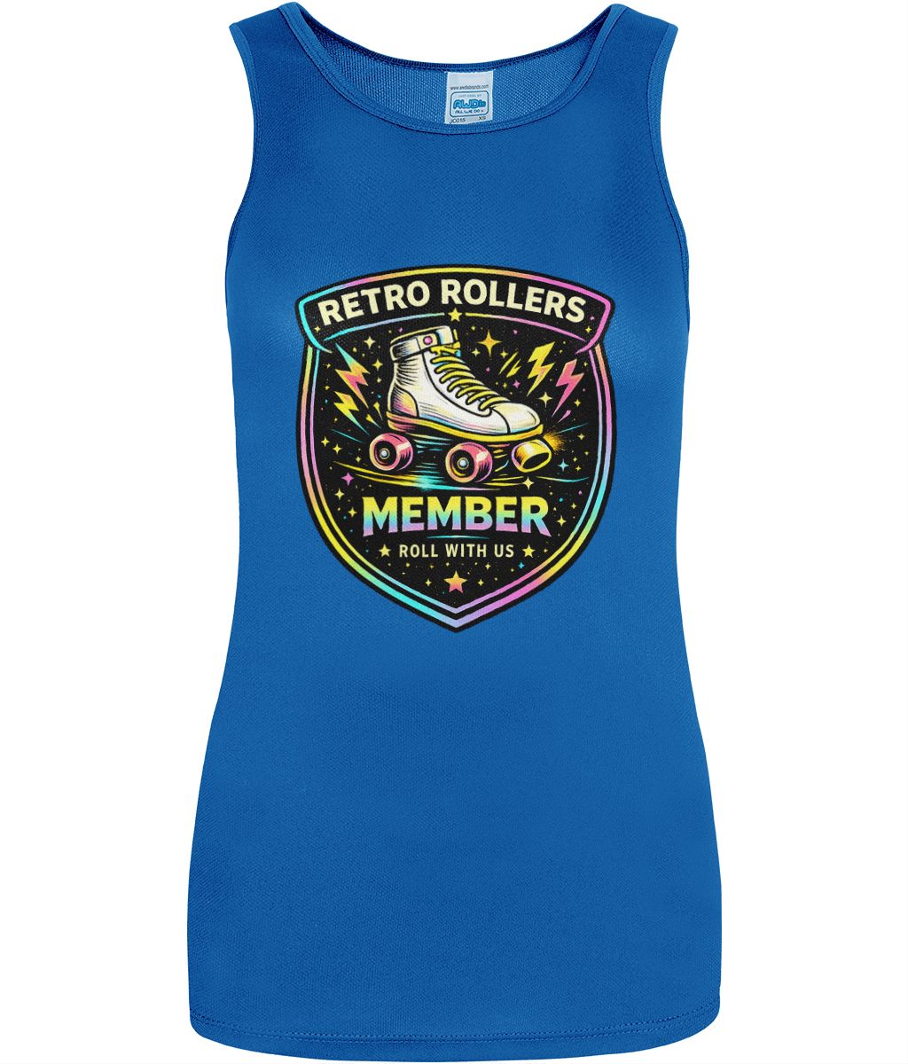 WOMENS: RETRO ROLLER MEMBER Roll With Us - AWDis Just Cool Women's Cool Vest