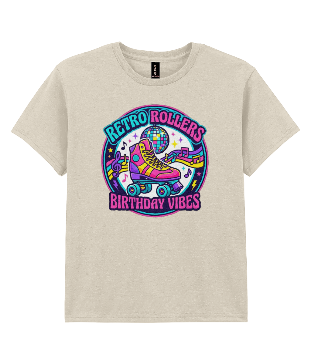 KIDS: Birthday Vibes Badge MULTI Gildan Kids SoftStyle Ringspun T-Shirt