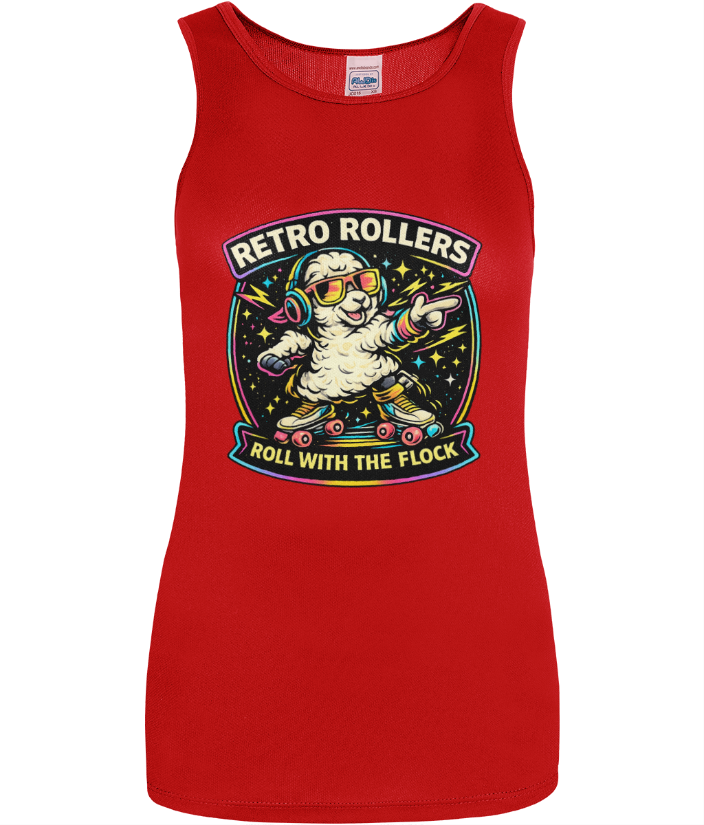 WOMENS: Roll With The Flock - AWDis Just Cool Women's Cool Vest