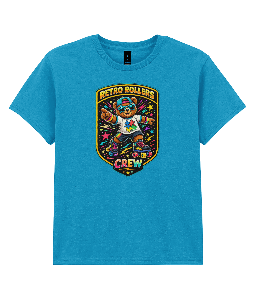 KIDS: RABBLE Autism Bear - Gildan Kids SoftStyle Ringspun T-Shirt