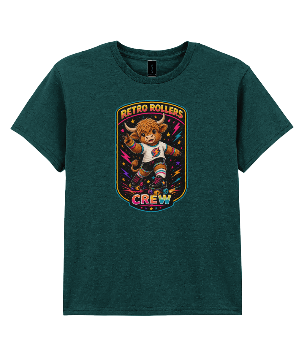 KIDS: RABBLE Higland Cow - Gildan Kids SoftStyle Ringspun T-Shirt