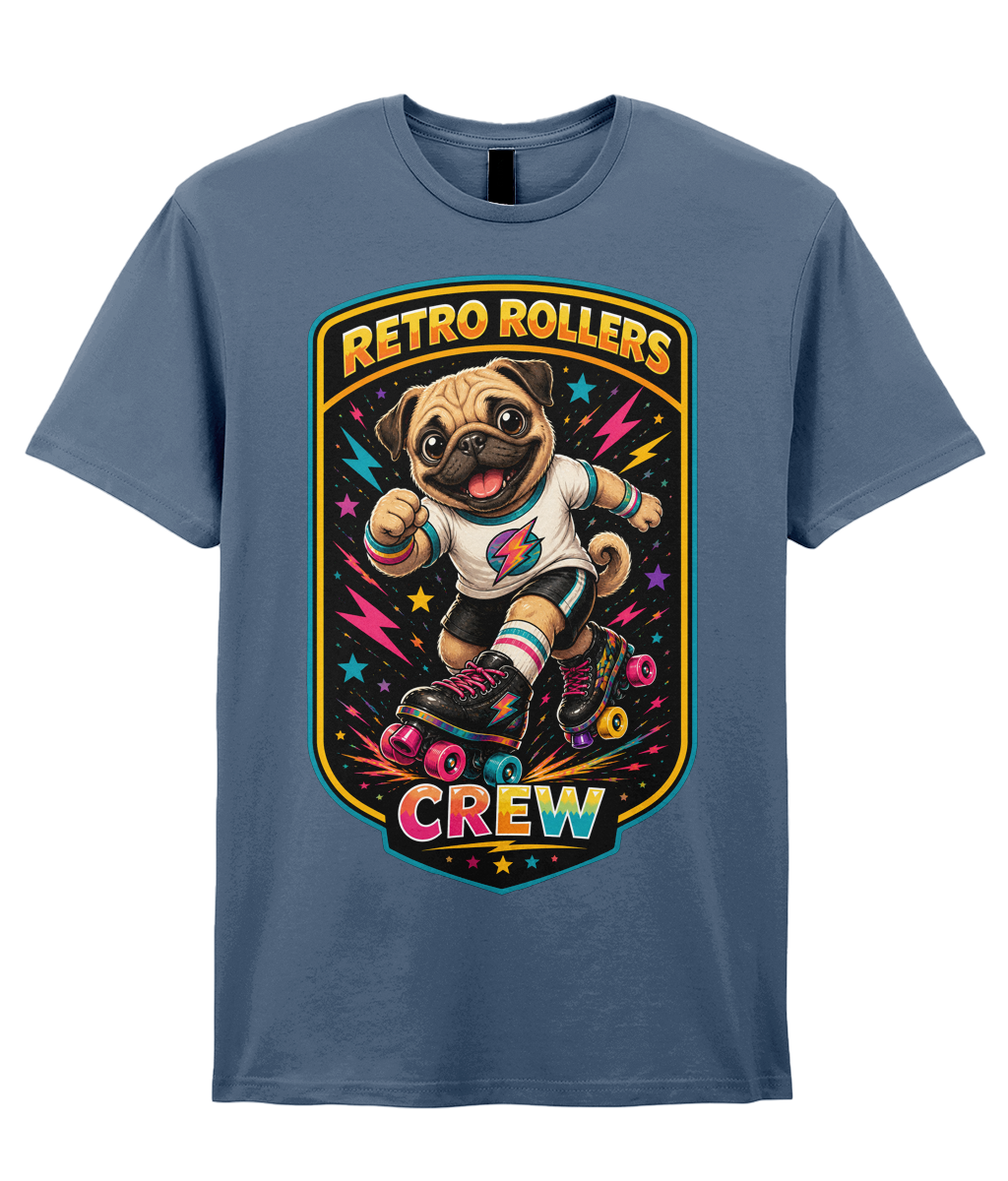 ADULTS: RABBLE Pug - Gildan SoftStyle® Ringspun T-Shirt