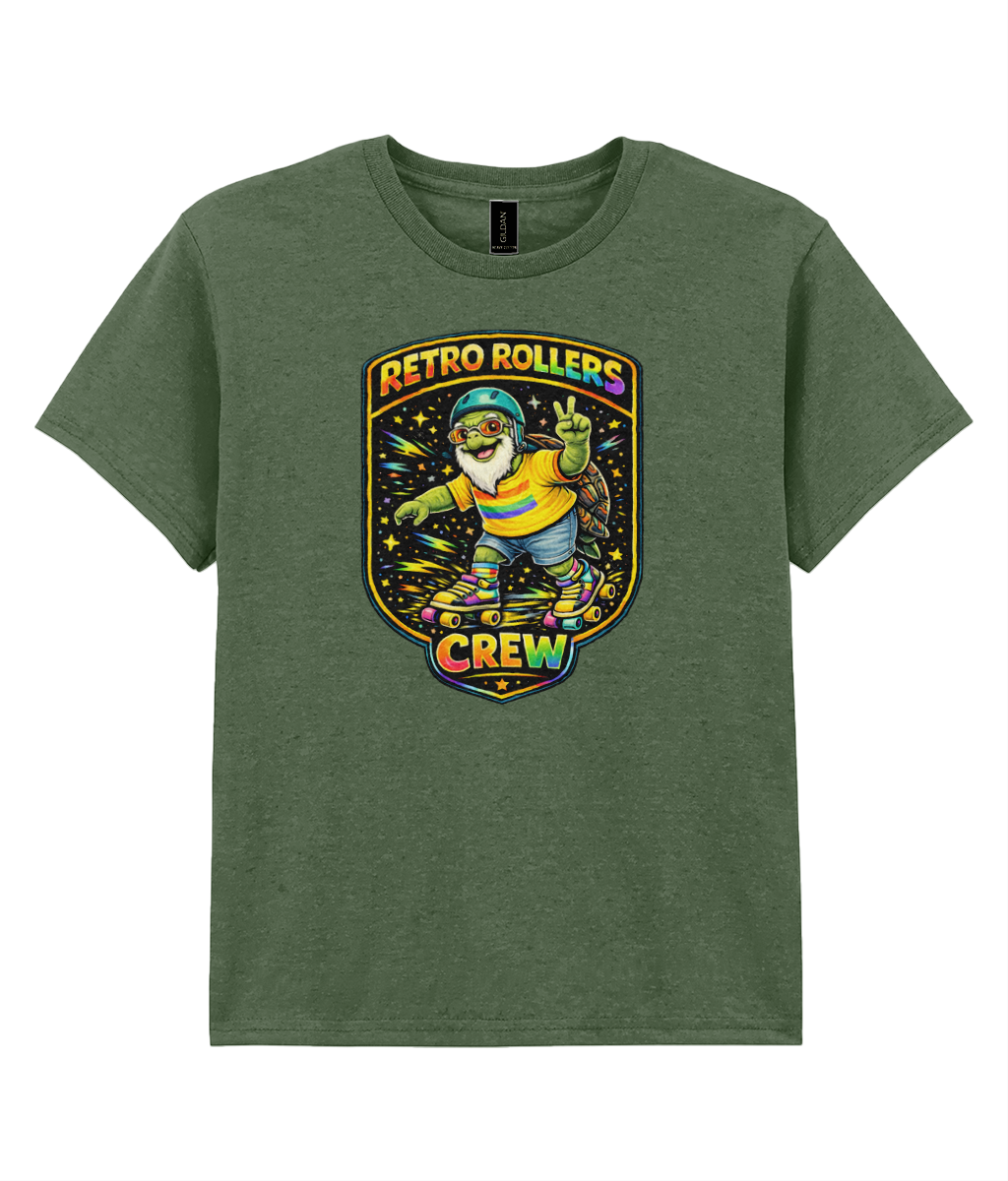 KIDS: RABBLE Grandad Turtle - Gildan Kids SoftStyle Ringspun T-Shirt